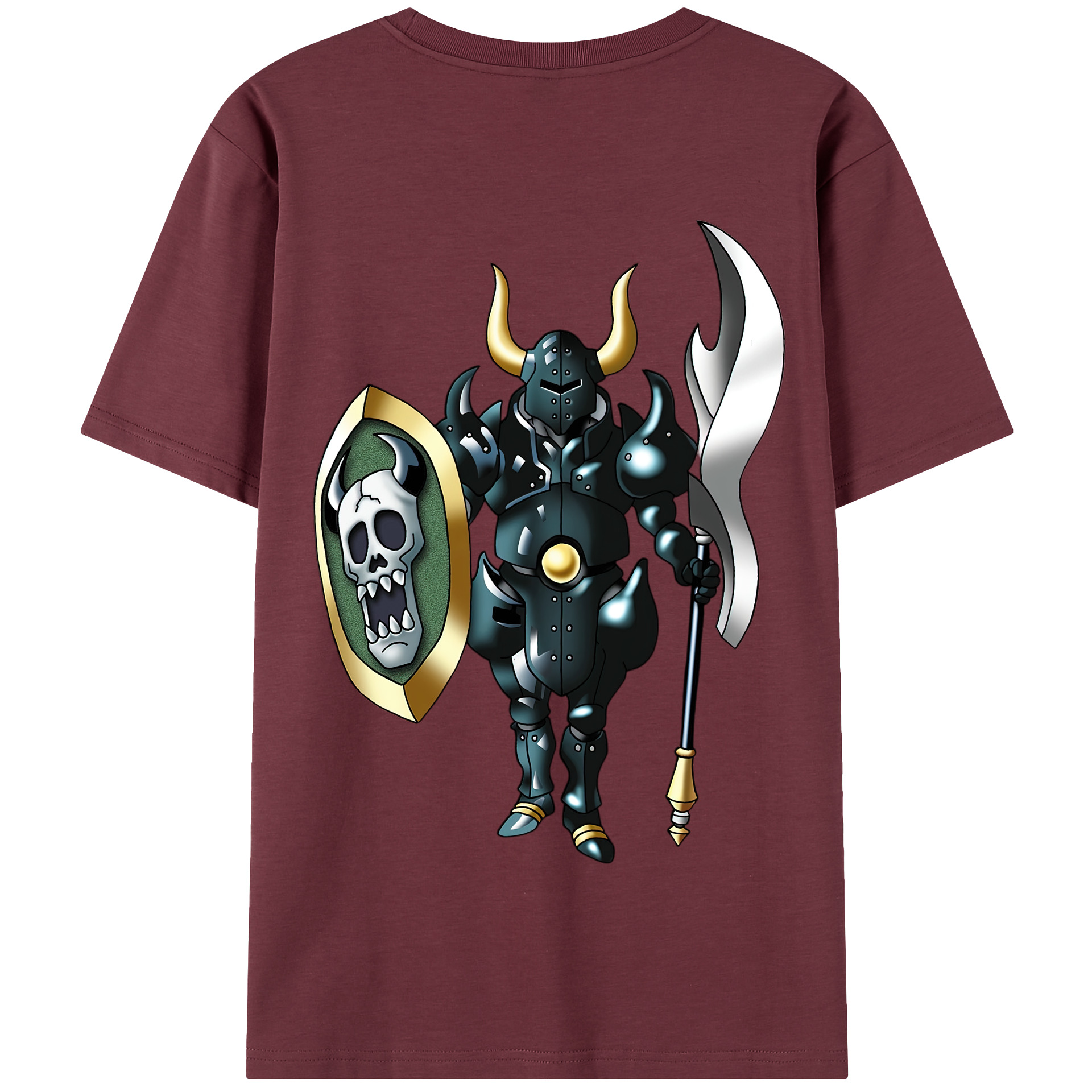 （画像用） ドラゴンクエスト Doragon Kuesuto Dragon Quest 綿100％半袖Tシャツ（背面プリント）